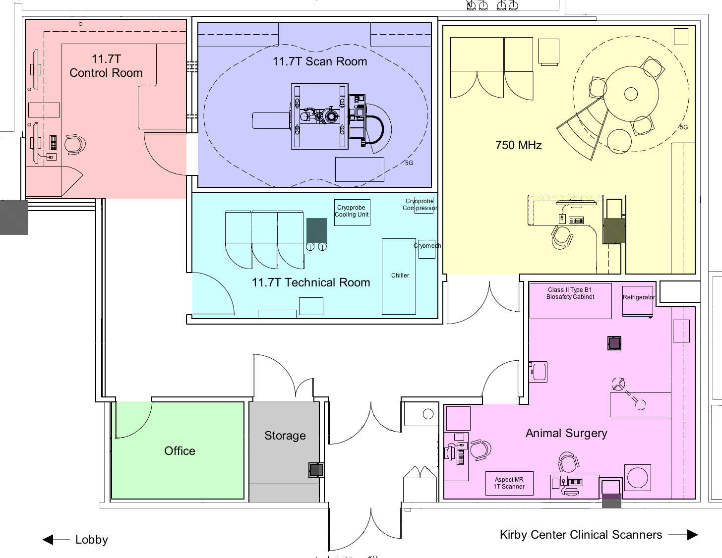 Animal Imaging Facility Floorplan