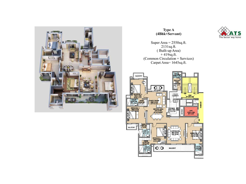 ATS Destinaire Floor Plan Layout Plan