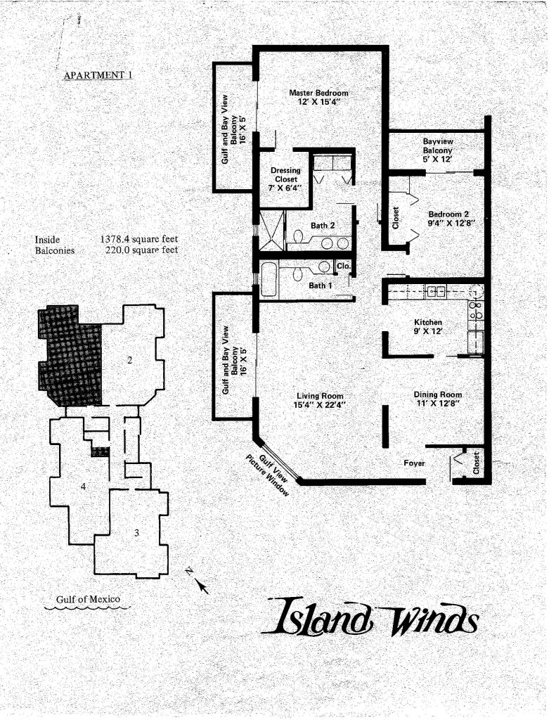 Floor Plans Island Winds Condominium