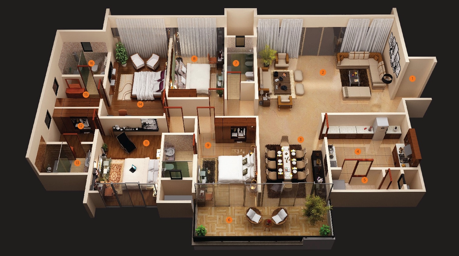 Modern 4 Bedroom House Plans Decor Units