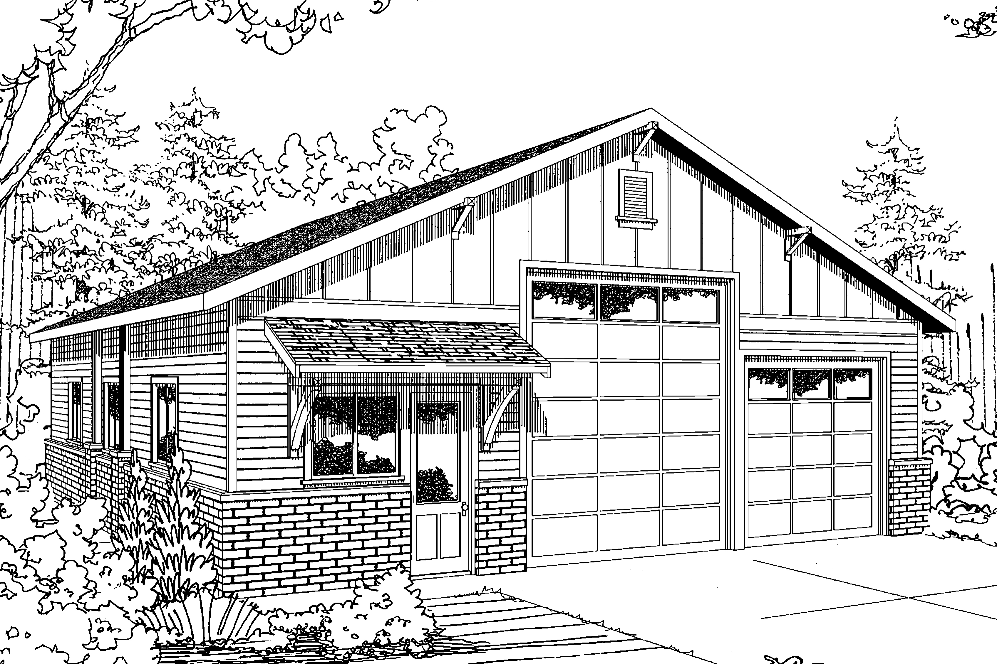 Traditional House Plans RV Garage 20131 Associated