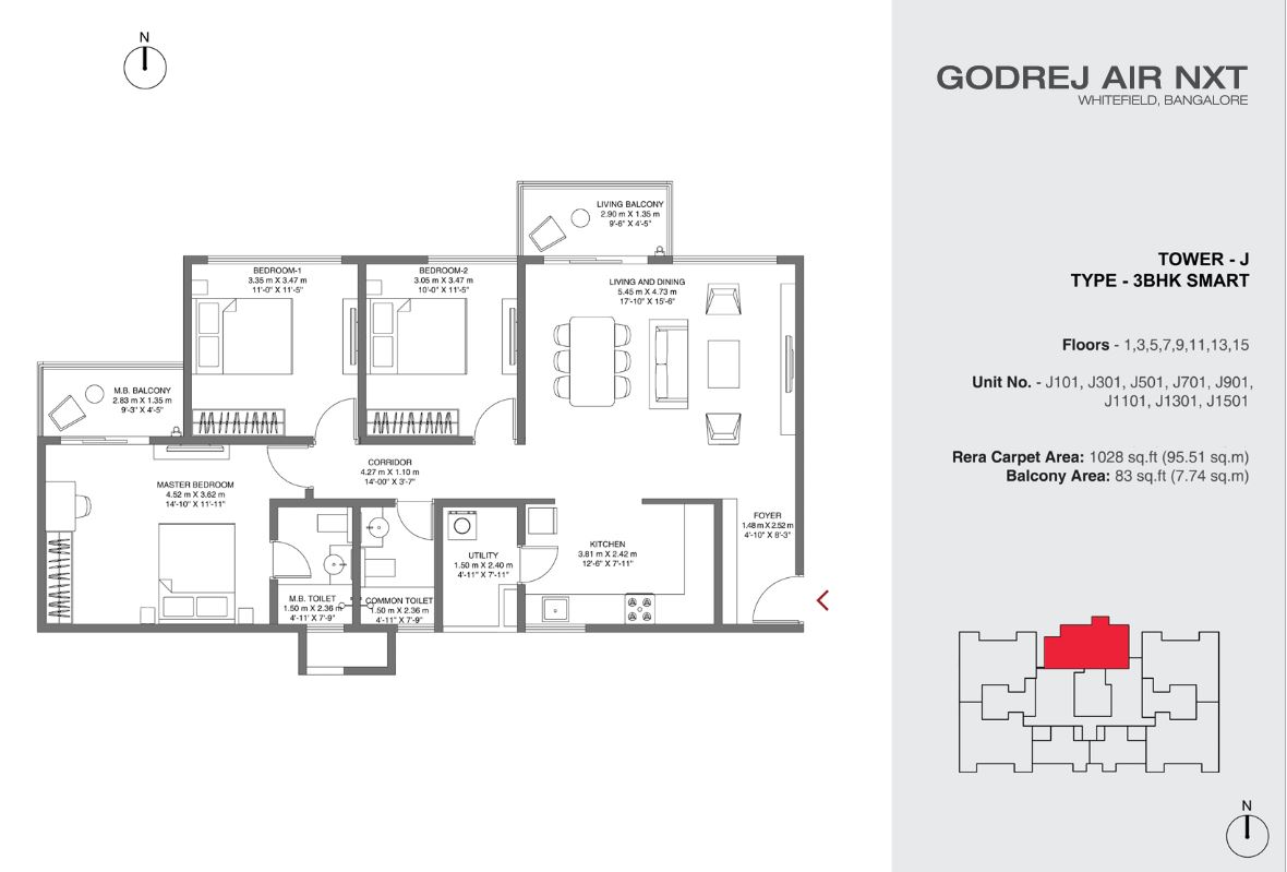 Godrej Air NXT 3 Bedroom Luxury Apartments Hoodi