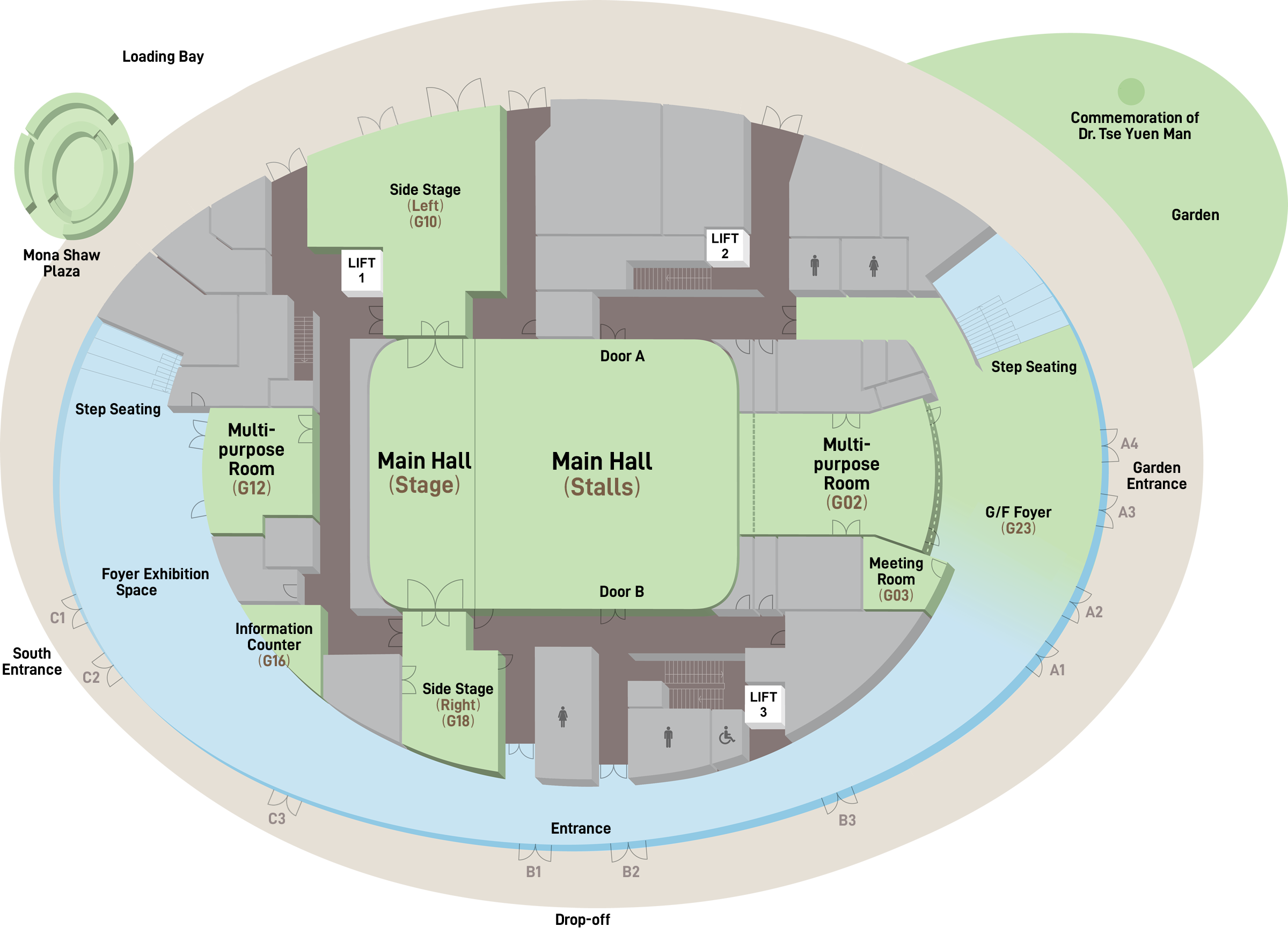 Floor Plans HKUST Shaw Auditorium