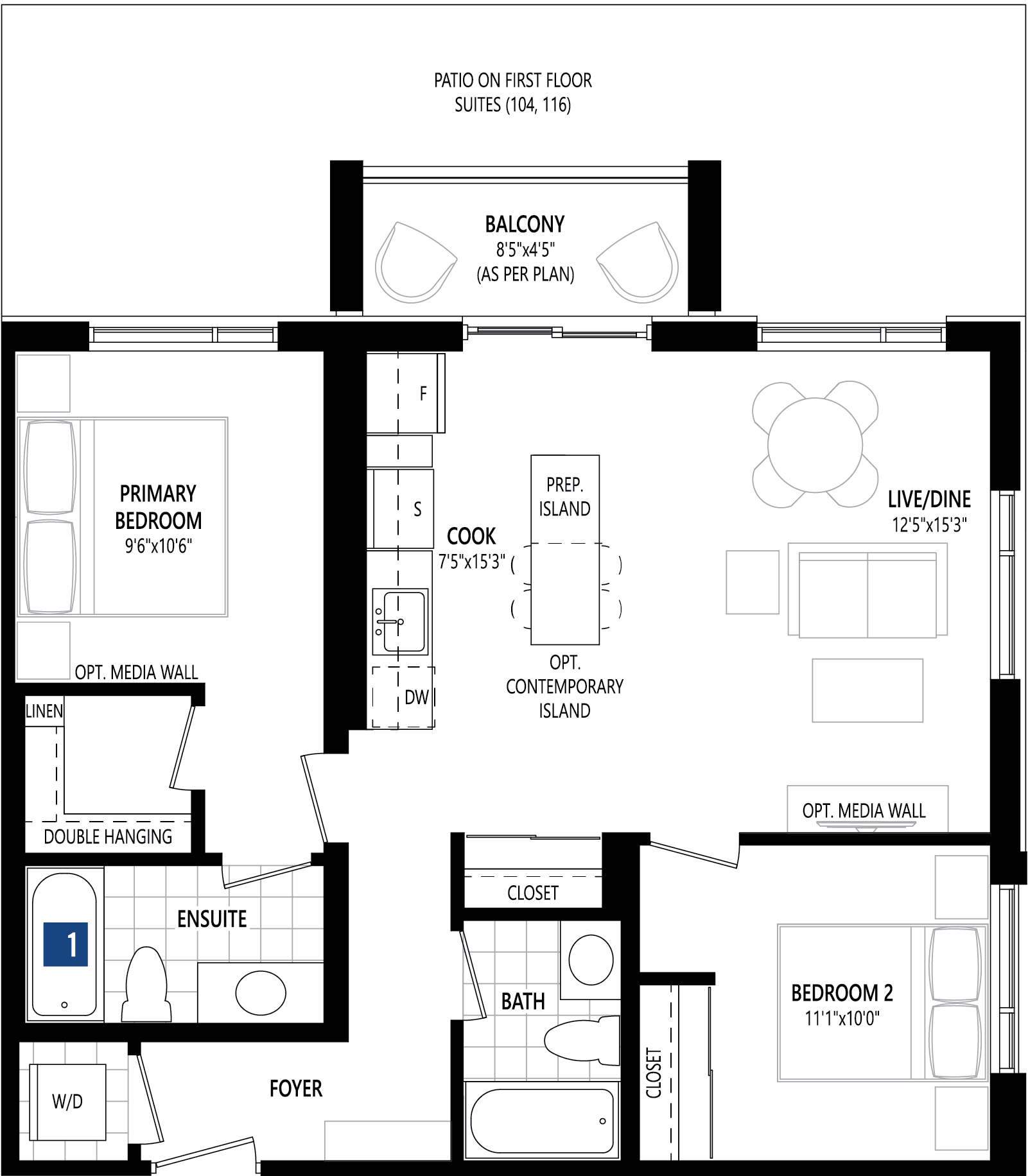 Kensington Corner Floor Plan 5North Oakville Mattamy