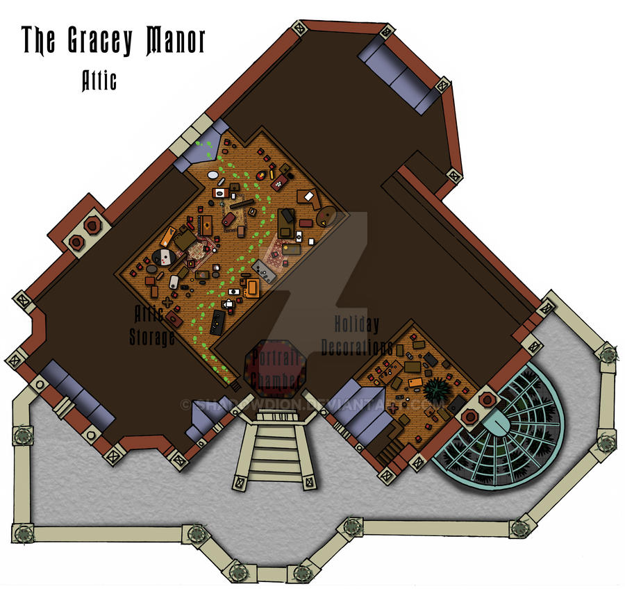Haunted Mansion Attic Floor Plan by shadowdion on DeviantArt