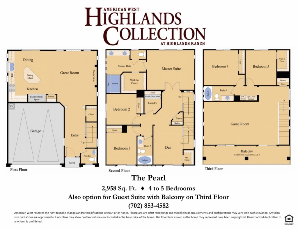 New American West Homes Floor Plans New Home Plans Design