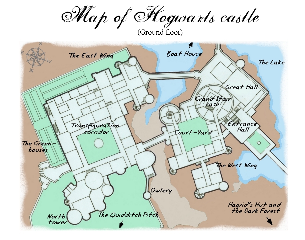 Danielle's blog ) Hogwarts Map