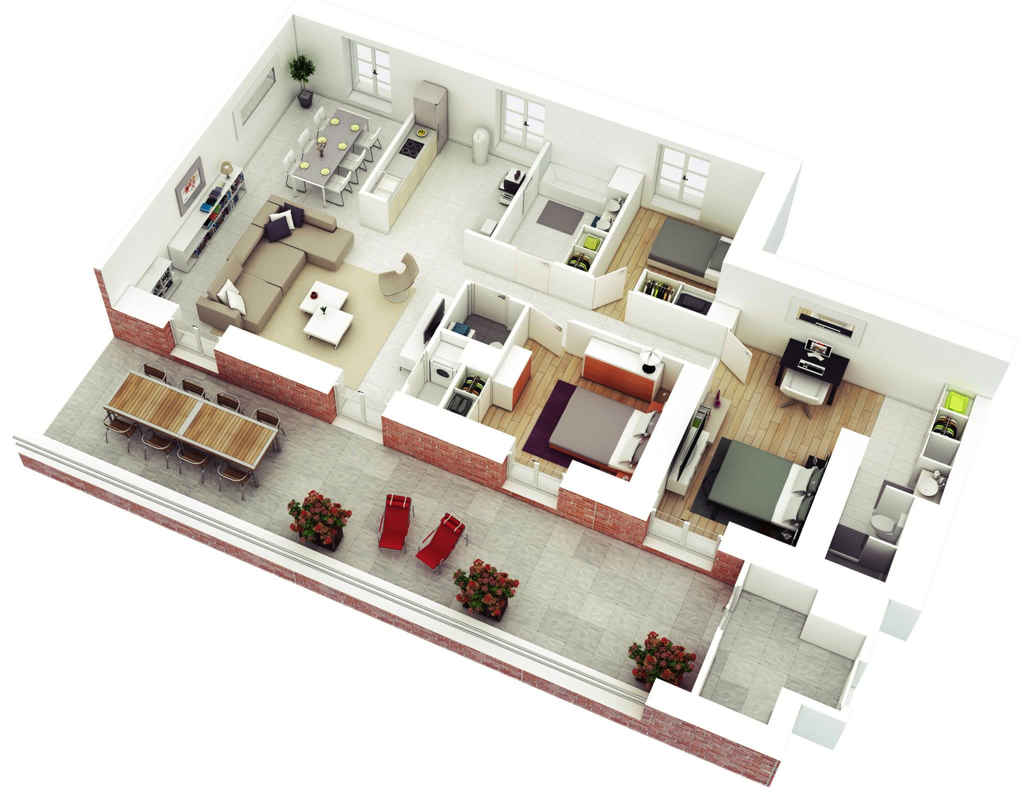 10 Amazing House Plans For 3 Bedroom Bungalow ADC India