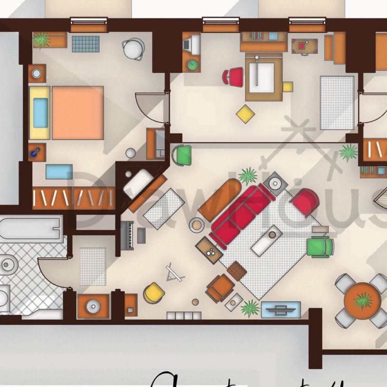 How I Met Your Mother Apartment Famous TV Show Floor Plan
