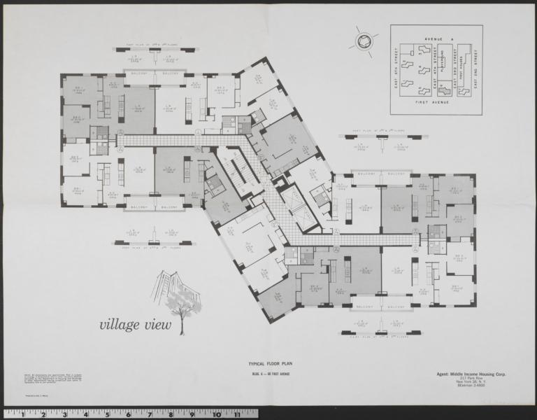 Village View, 60 First Avenue, Typical Floor Plan The