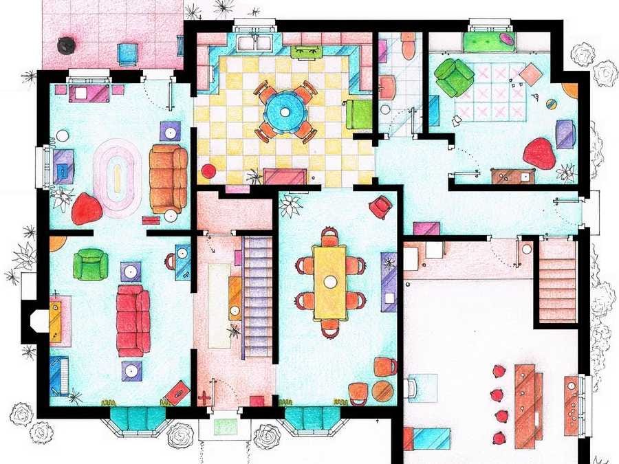 See The Floor Plans From Your favourite TV Homes