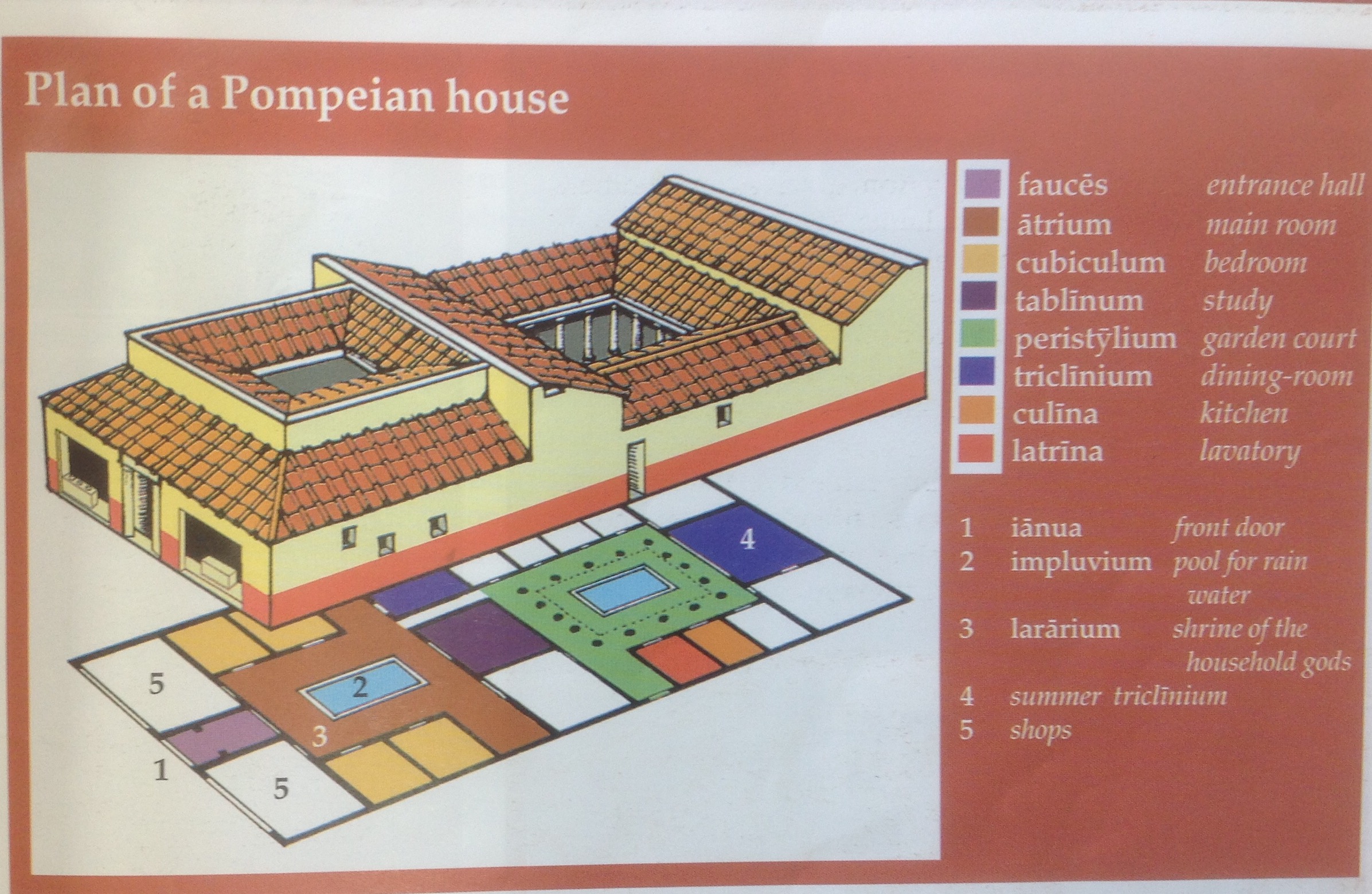 Y7 Lat Plan of a Pompeian House