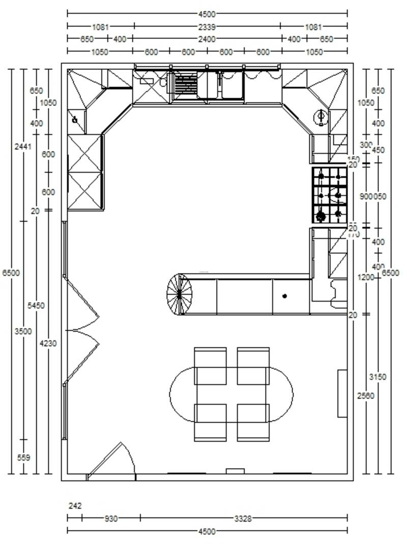 Kitchen Floor Plan Ideas Afreakatheart House Plans 123505
