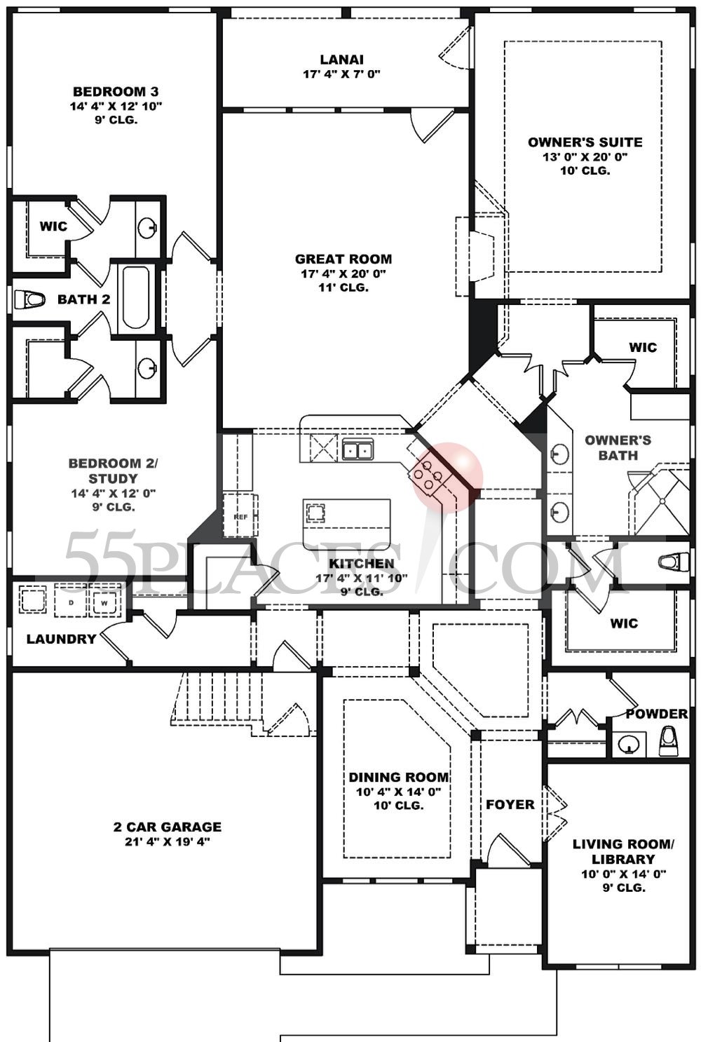 Redwood Floorplan 2547 Sq. Ft Cresswind Charleston