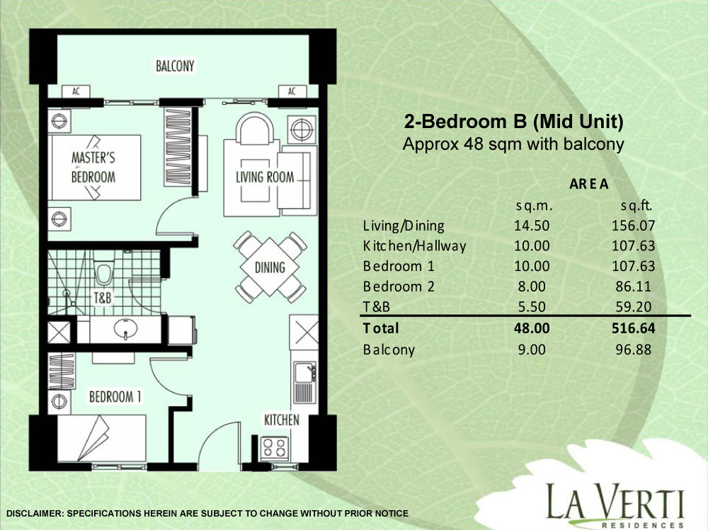 Condo Sale at La Verti Residences Condo Unit Floor Plans