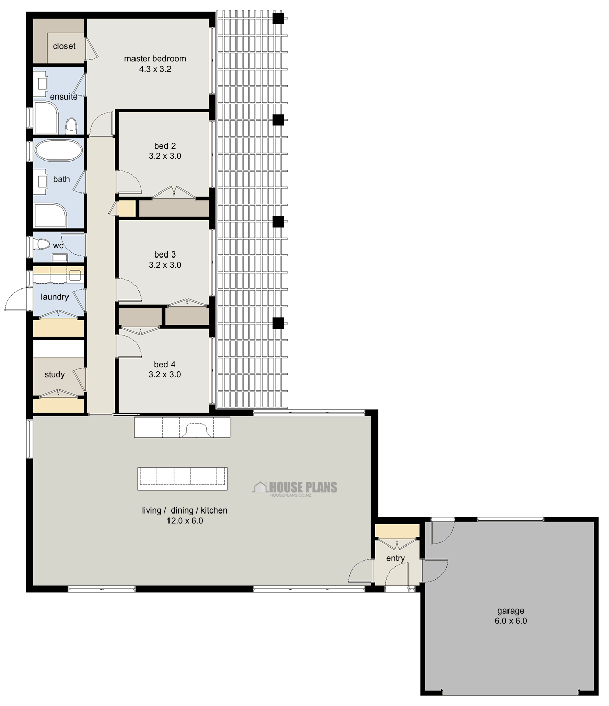 Zen Lifestyle 3, 4 Bedroom HOUSE PLANS NEW ZEALAND LTD