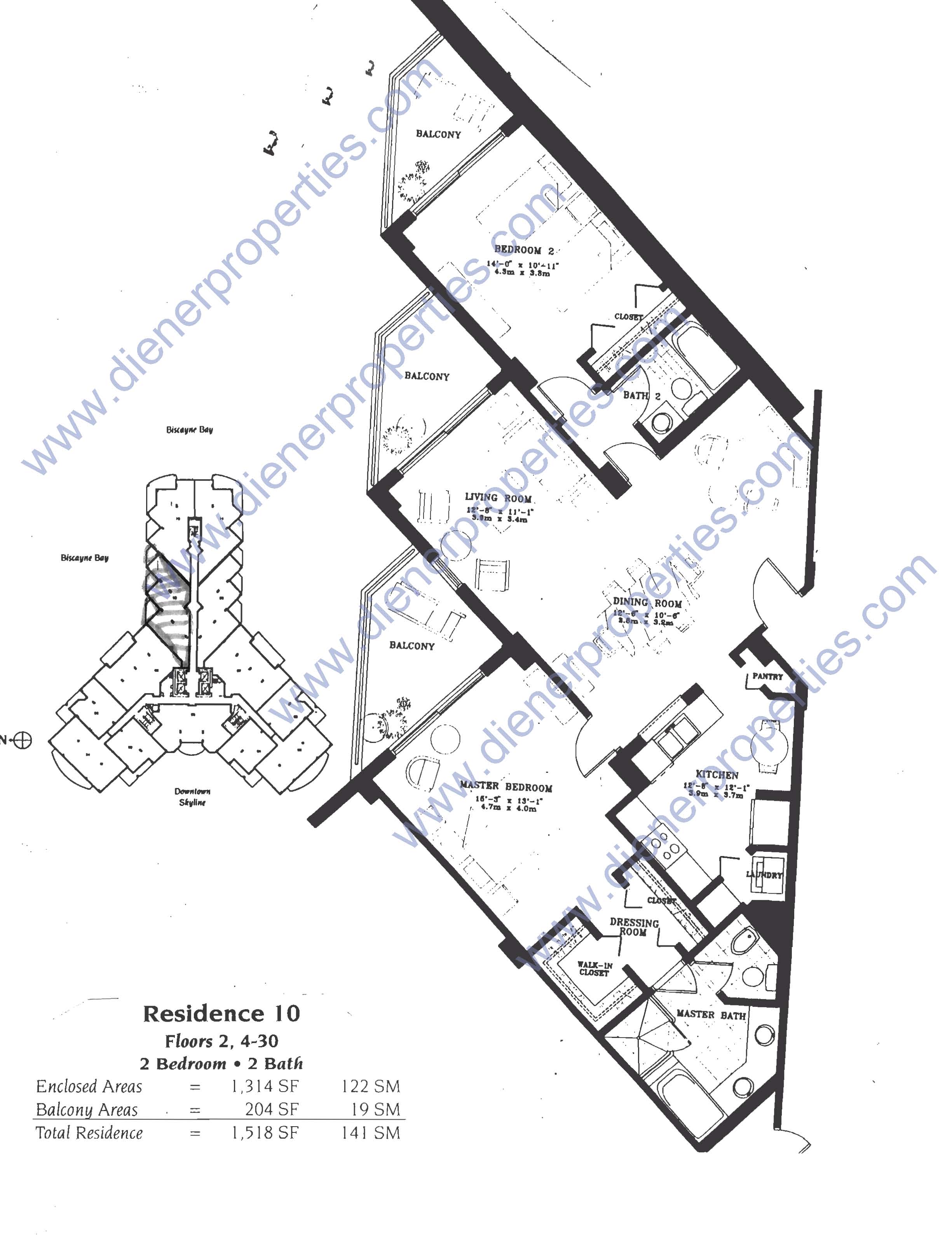 One Tequesta Point Condo Floor Plans