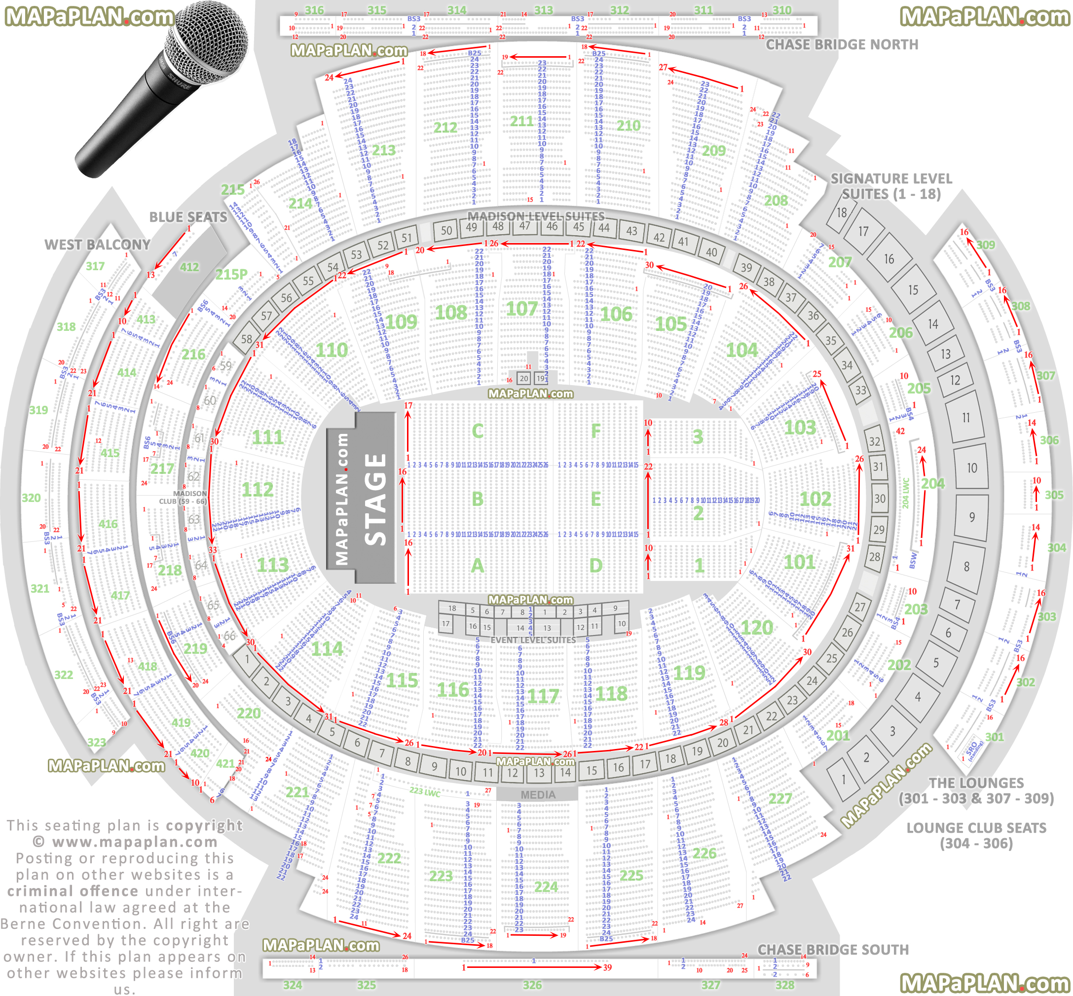 Madison Square Garden seating chart Concert floor
