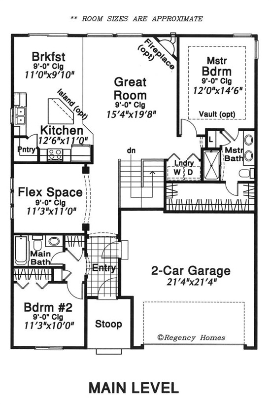 Regency Homes Featured Floor Plan Baron 1435 Regency Homes