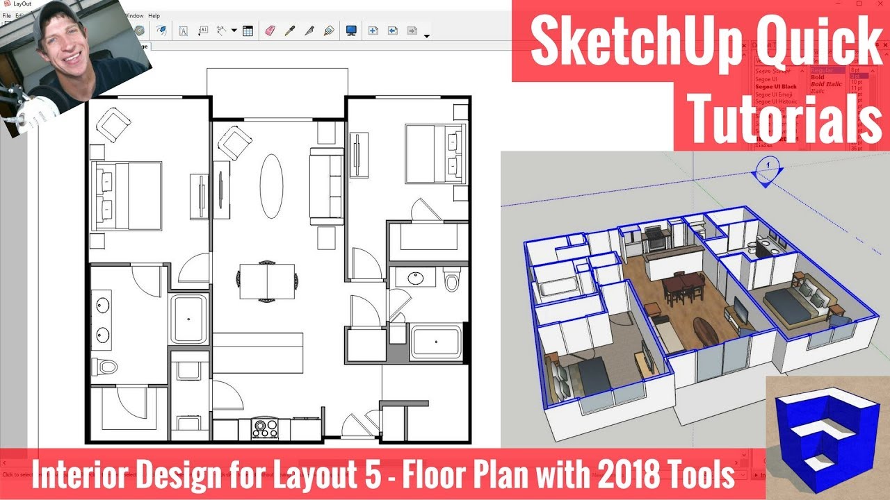 Creating a Floor Plan in Layout with SketchUp 2018's New