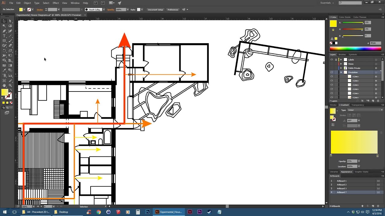 Adobe Illustrator Floor Plan Diagrams Tutorial YouTube