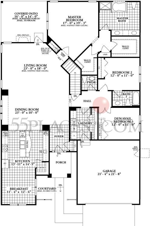 Metropolitan Floorplan 2449 Sq. Ft Carillon Club