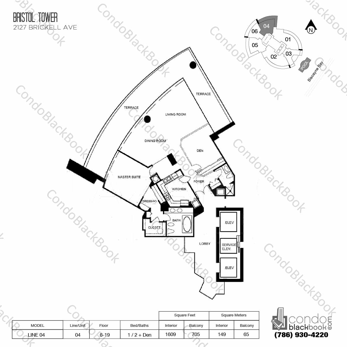 Bristol Tower Condominium Unit 1404 Condo for Sale in