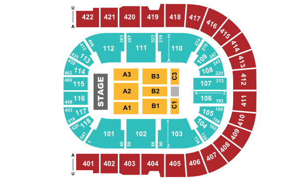 02 Arena Seating Plan Level 4