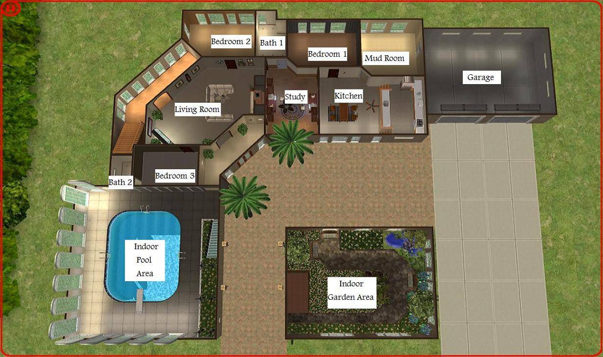 Mod Sims Dreamy Mansion House Plans 176420