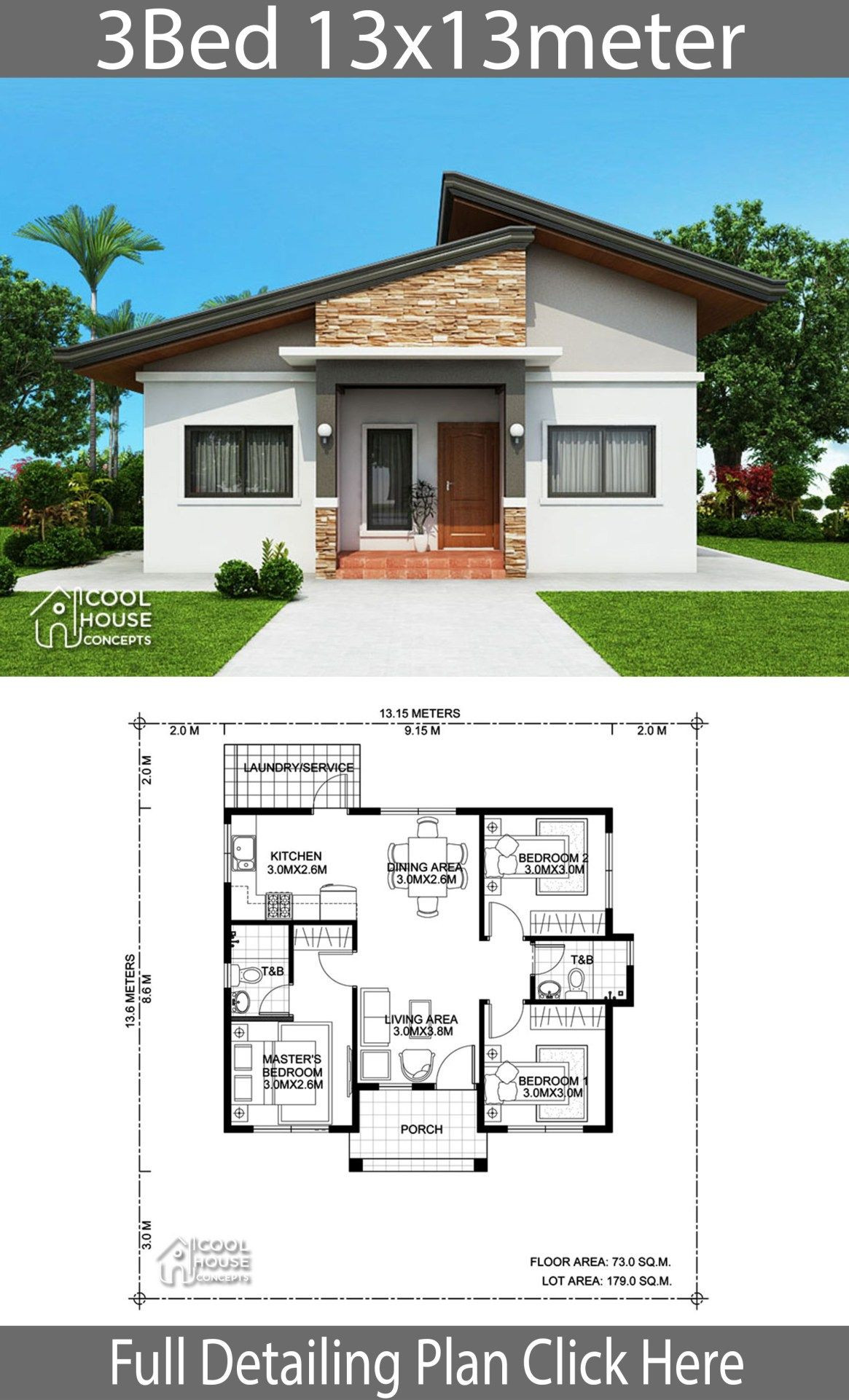 Modern Bungalow House Designs and Floor Plans 2020