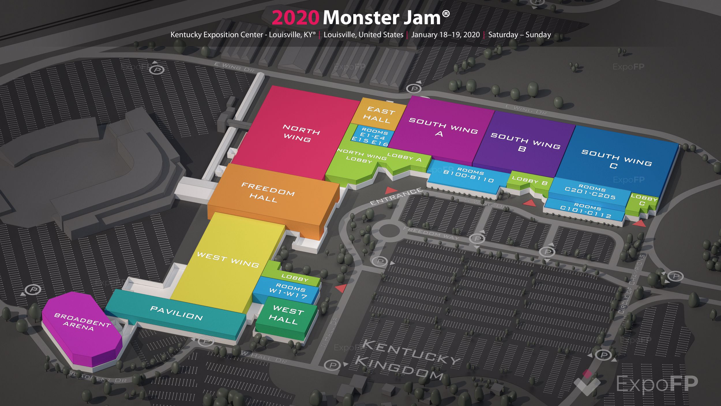 Monster Jam 2020 in Kentucky Exposition Center