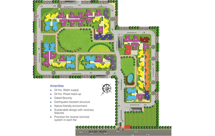 2 BHK and 3 BHK Flats Layout Plan in Ghaziabad Uninav