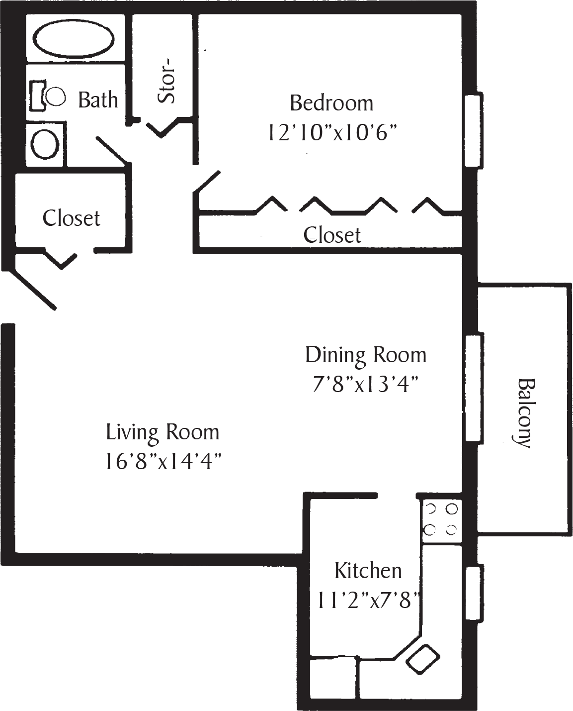 Pittsburgh, PA Apartments Nob Hill Floor Plans
