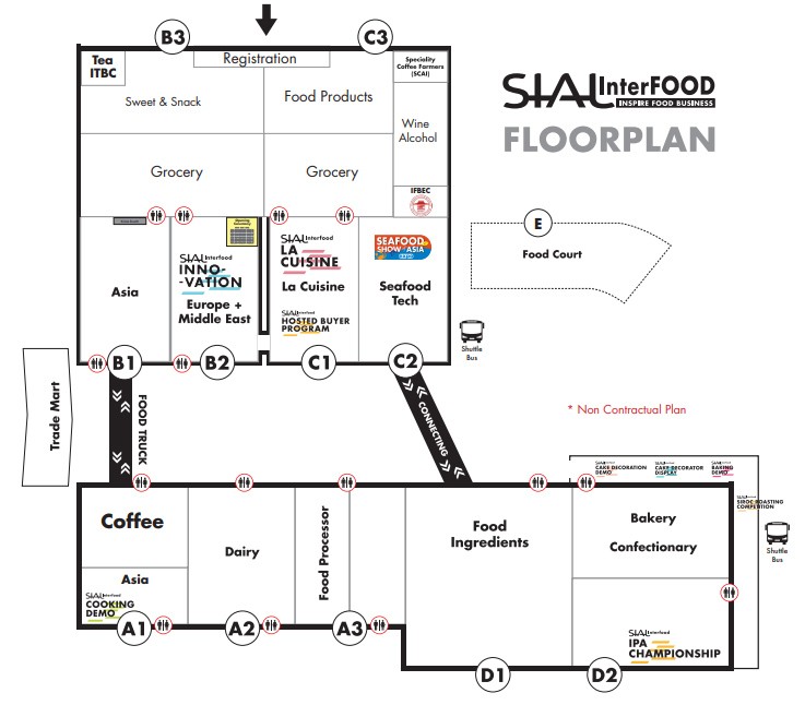 SIAL InterFOOD Exhibition Floor Plan