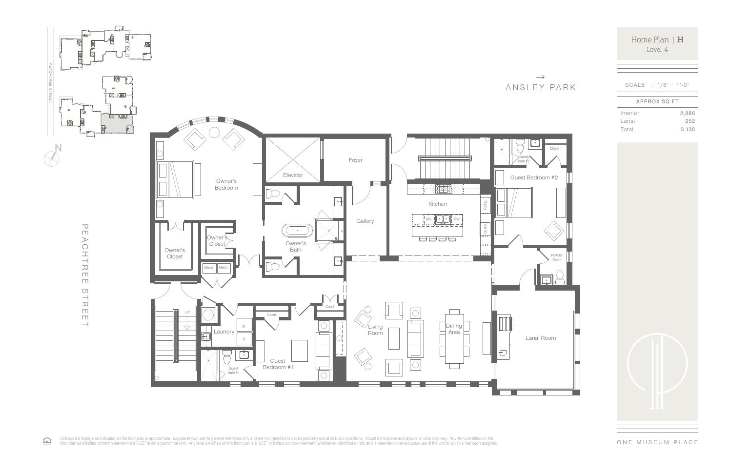 One Museum Place Floor Plans by Atlanta Fine Homes