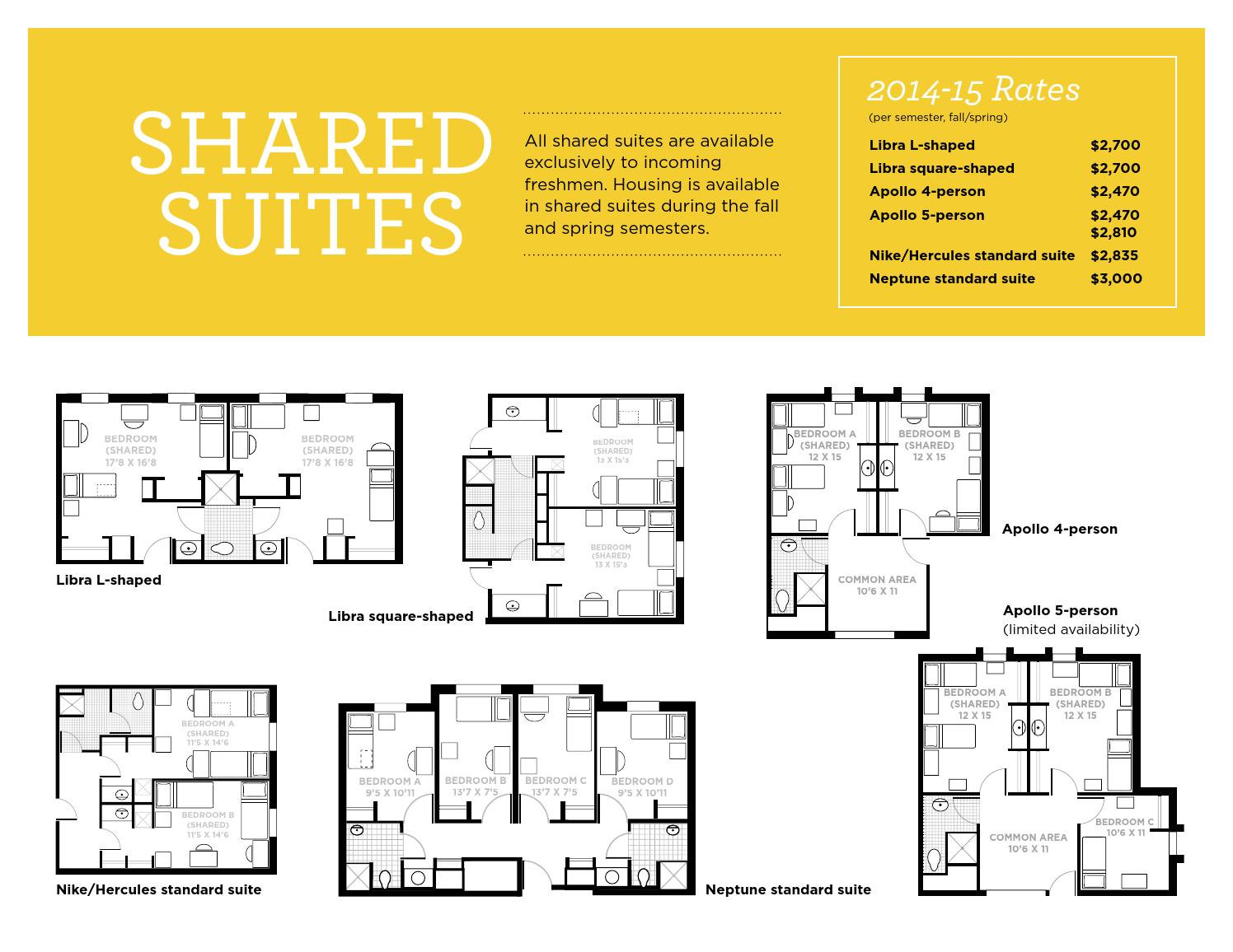 ISSUU UCF Housing Floor Plans 201415 by University of