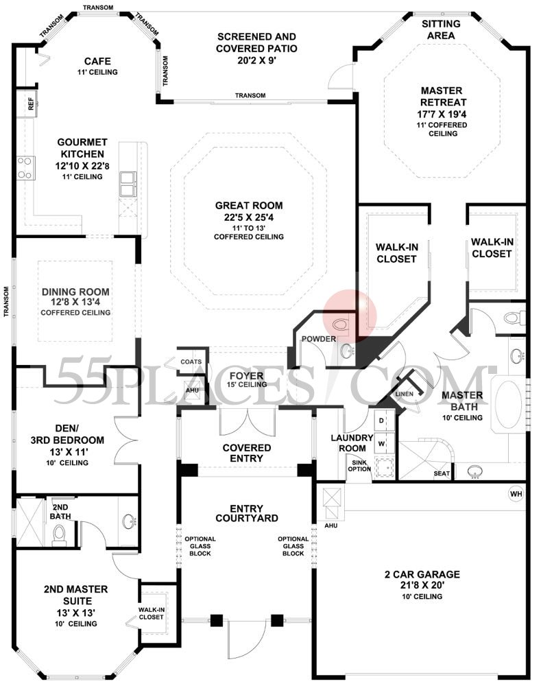 Pamplona Floorplan 2830 Sq. Ft Valencia Pointe 55places