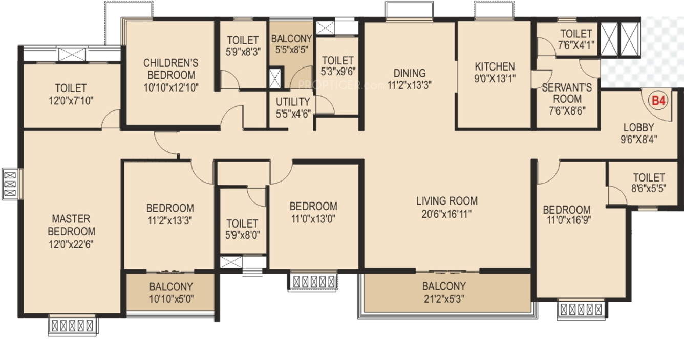 Floorplan Paranjape Blue Ridge Pune