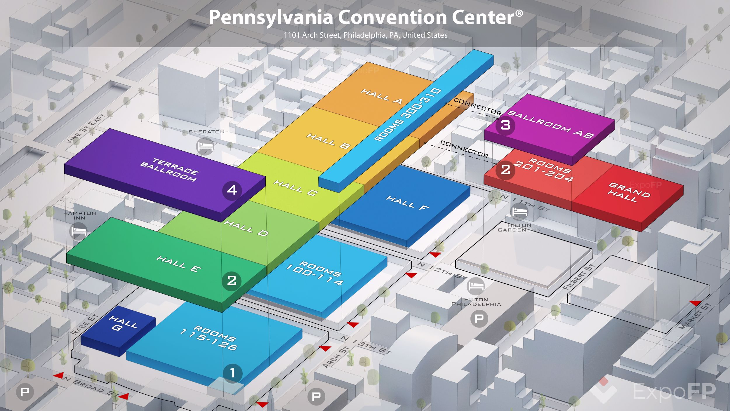 Pennsylvania Convention Center floor plan