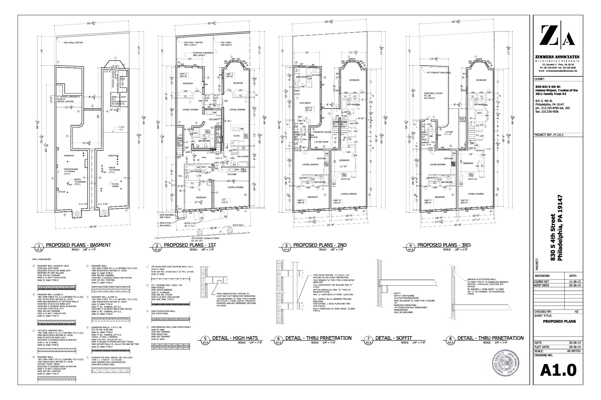 Philadelphia Row Home Floor Plan