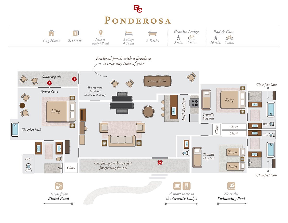 Floor Plan Of Ponderosa Ranch House