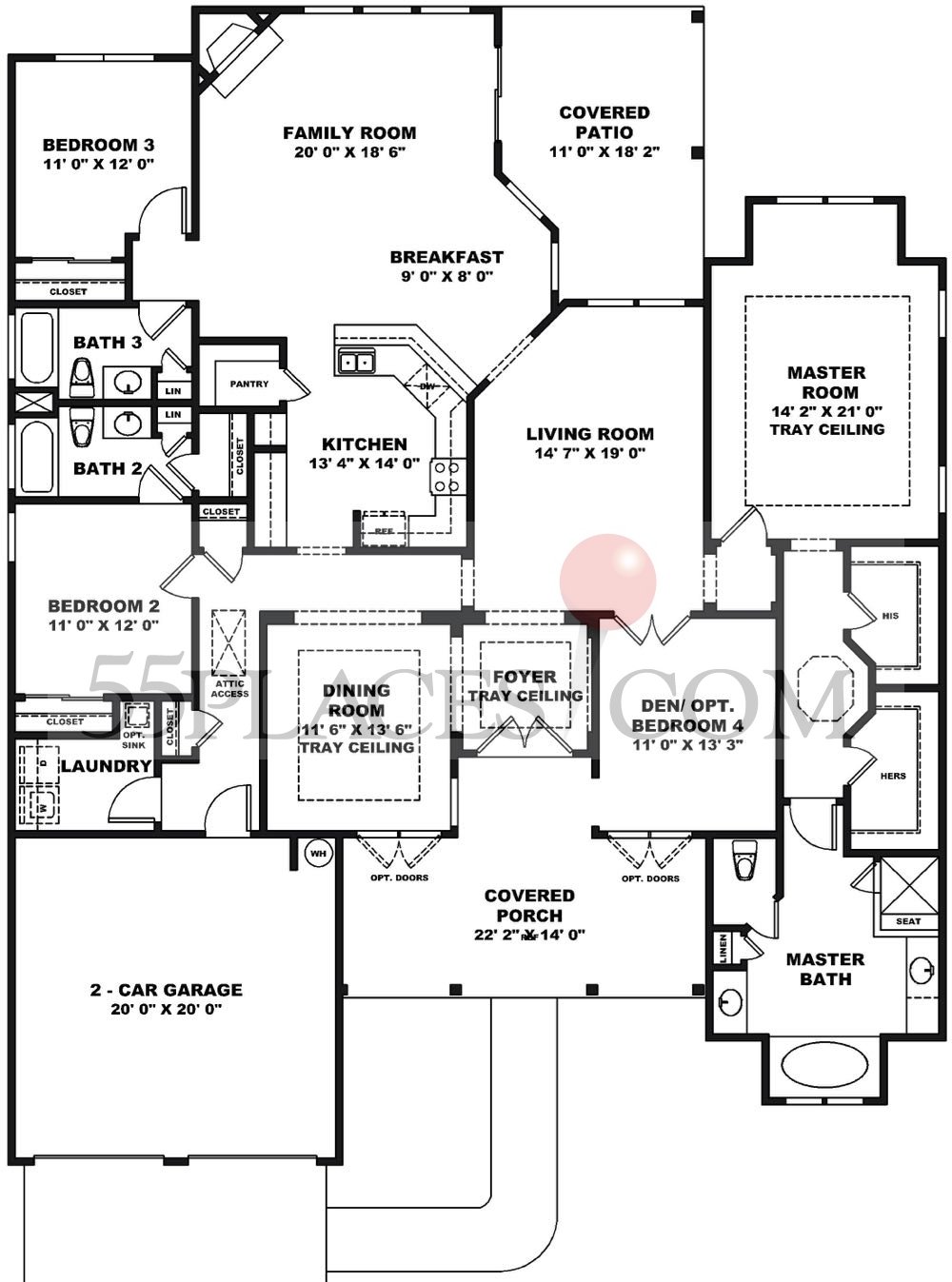 Primrose Floorplan 2727 Sq. Ft Cresswind at Lake