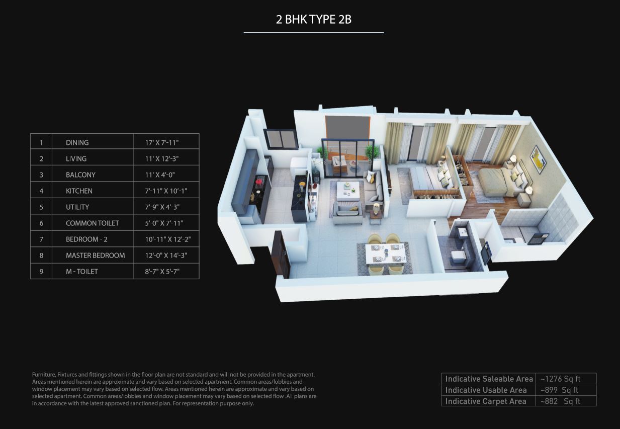 Purva Atmoshphere 2 & 3 BHK Floor Plans Thanisandra Road