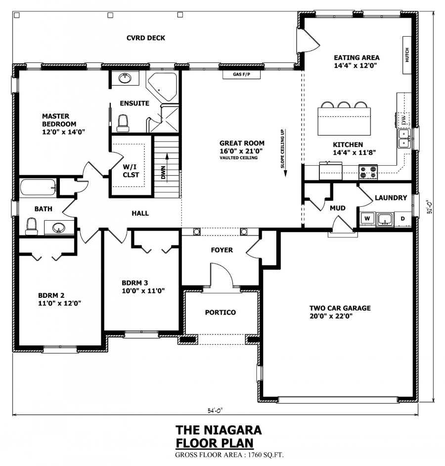 4 Bedroom Bungalow House Plans Canada / Modern 4 Bedroom