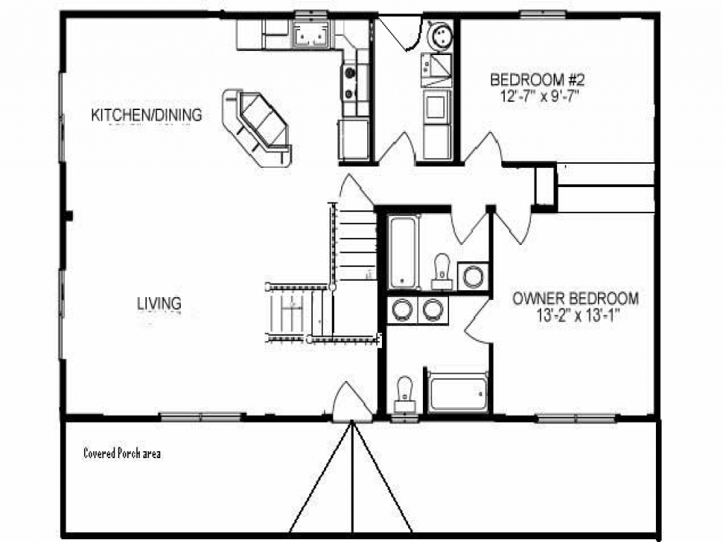 RUSTIC CABIN FLOOR PLANS Unique House Plans 2 Bedroom