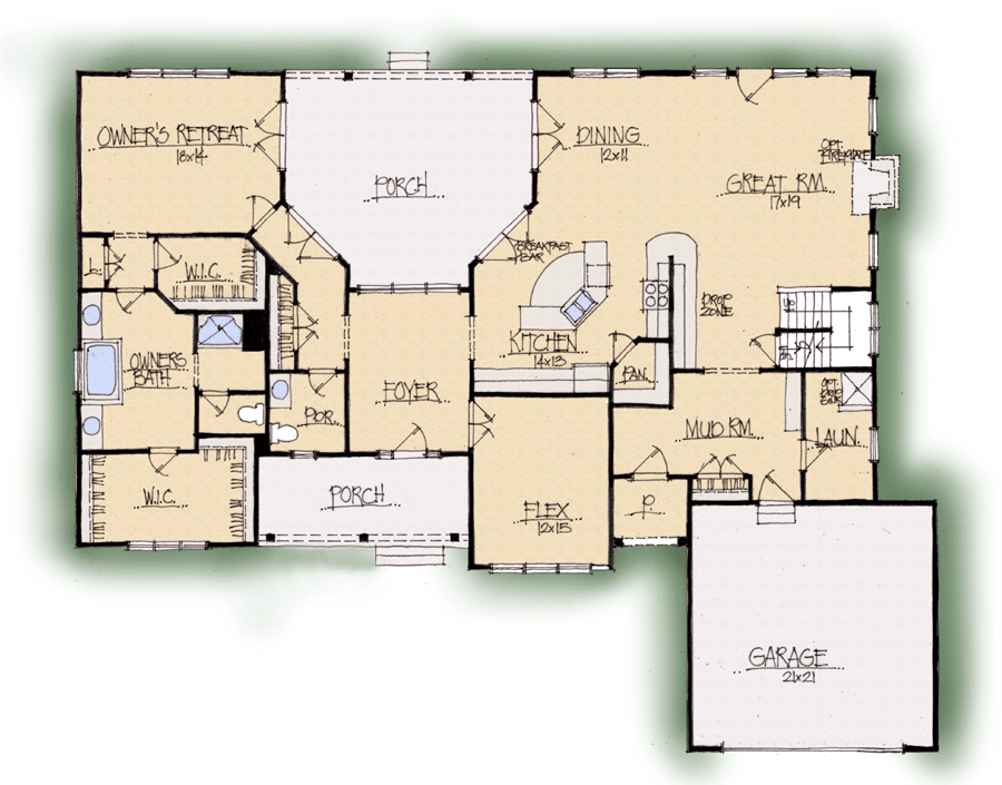 Schumacher Homes House Plan Detail Kelseybash Ranch 35703