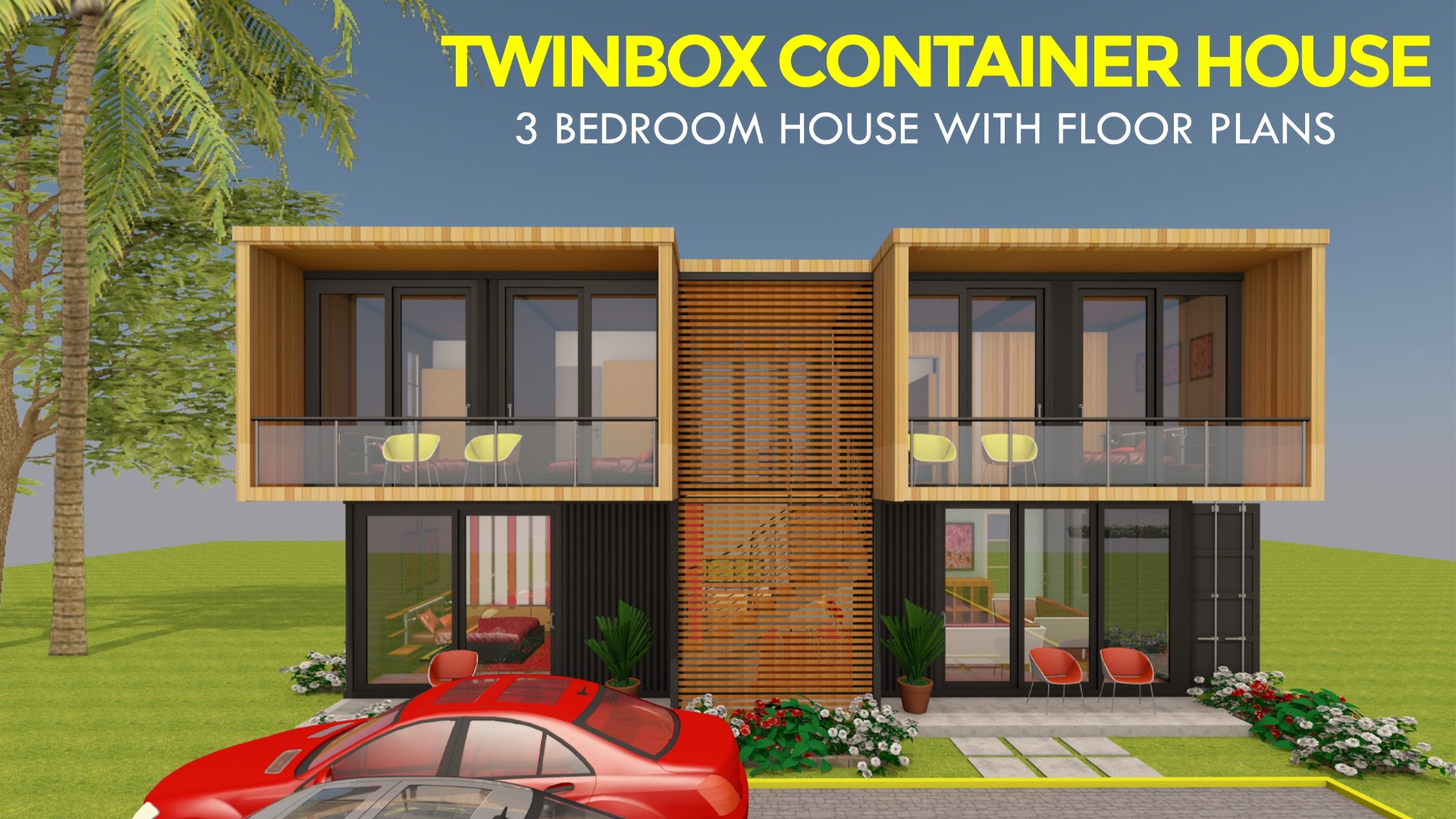 TWINBOX 1920 Modern Shipping Container Homes Plans