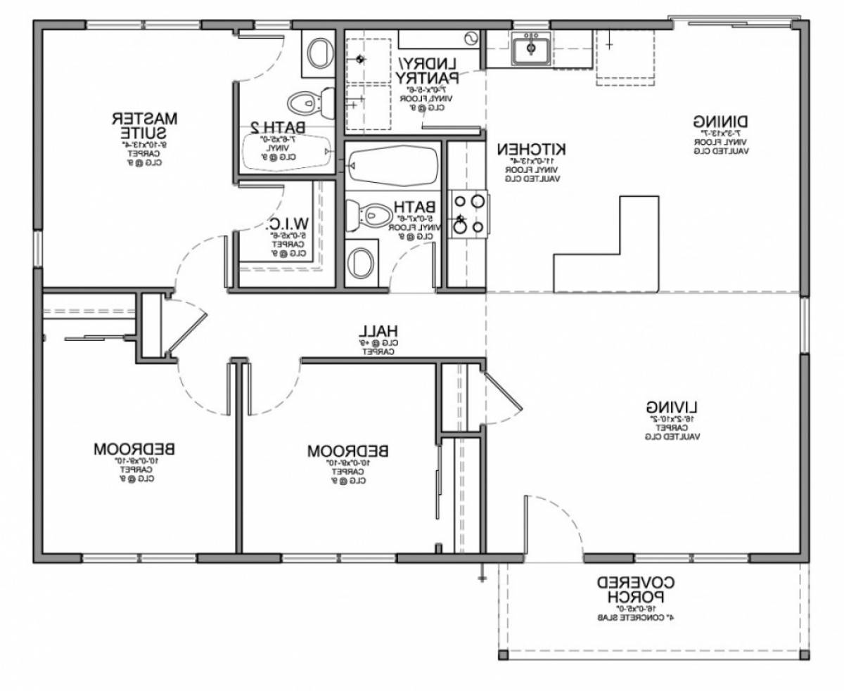 Simple House Floor Plan Drawing House Plans 100998