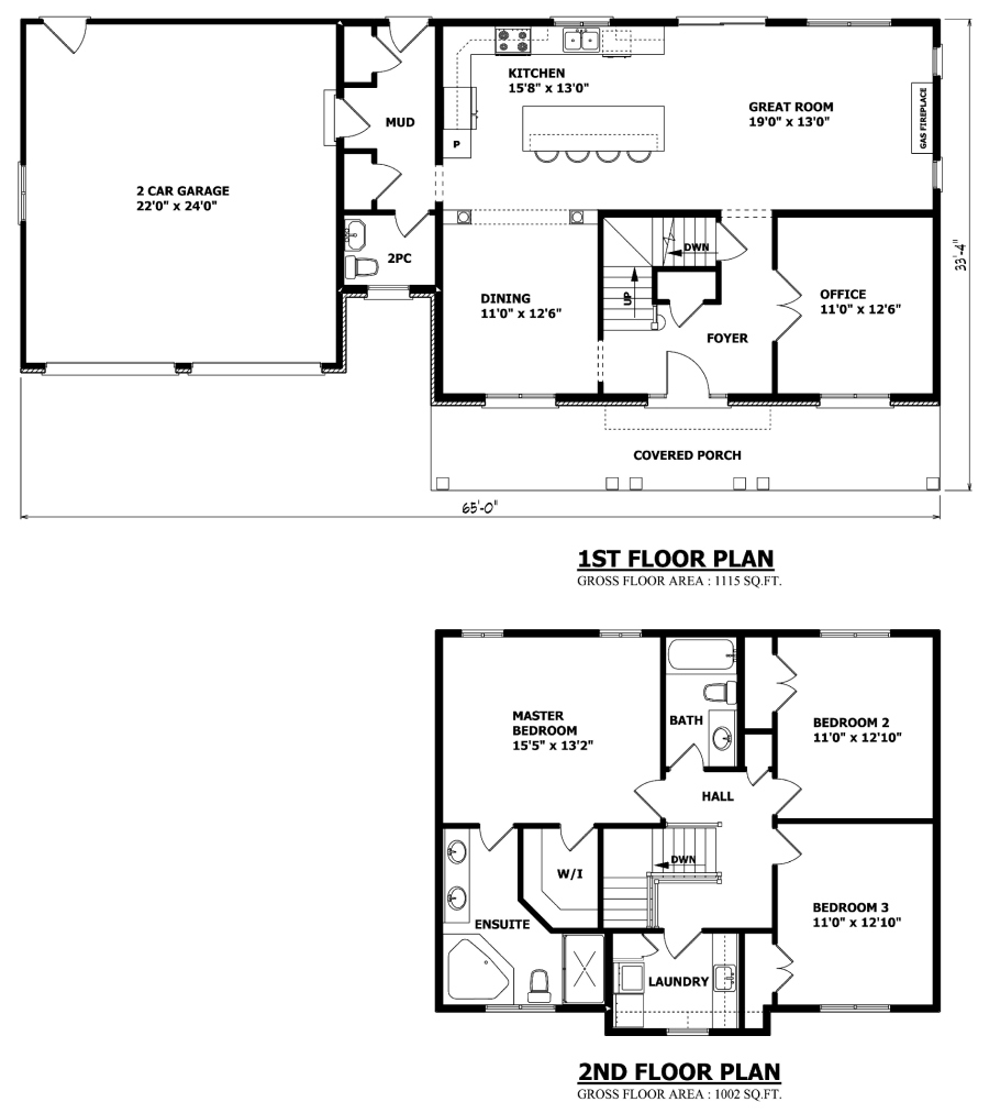 Simple TwoStory House Plans Two Storey House Plans