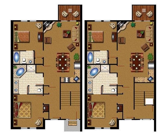 Suite Floor Plan at Williamsburg Plantation Picture of